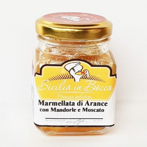 Orange marmalade with toasted almonds...