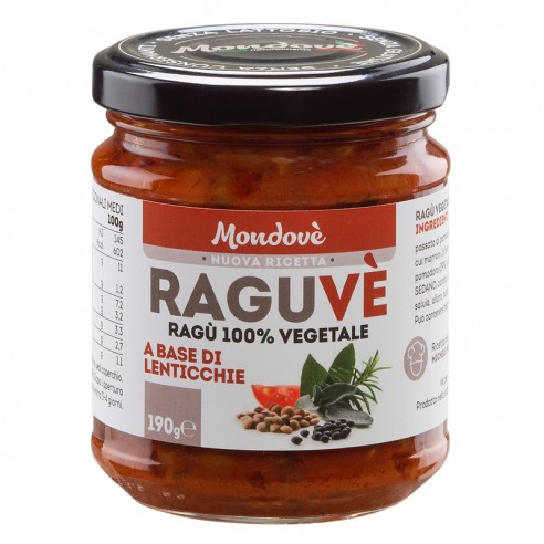 Raguvè vegetable ragout of lentils 190 g