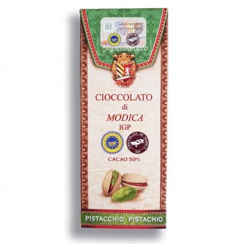Chocolat de Modica IGP à la pistache...