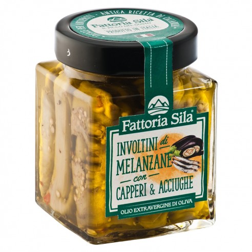 Eggplant rolls with capers and...