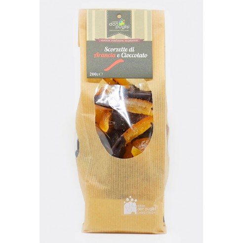 Orange peels with Chocolate 200 gr