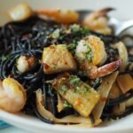 Squid Ink Spaghetti (quick version)