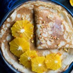 Crêpes with Orange Spread and Modica Chocolate